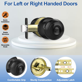 AEEKEL privacy button lock close-up for interior privacy