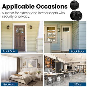 AEEKEL round ball design exterior knob blending with home style