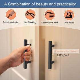 Stainless steel cabinet hardware by AEEKEL offers rust resistance and durability
