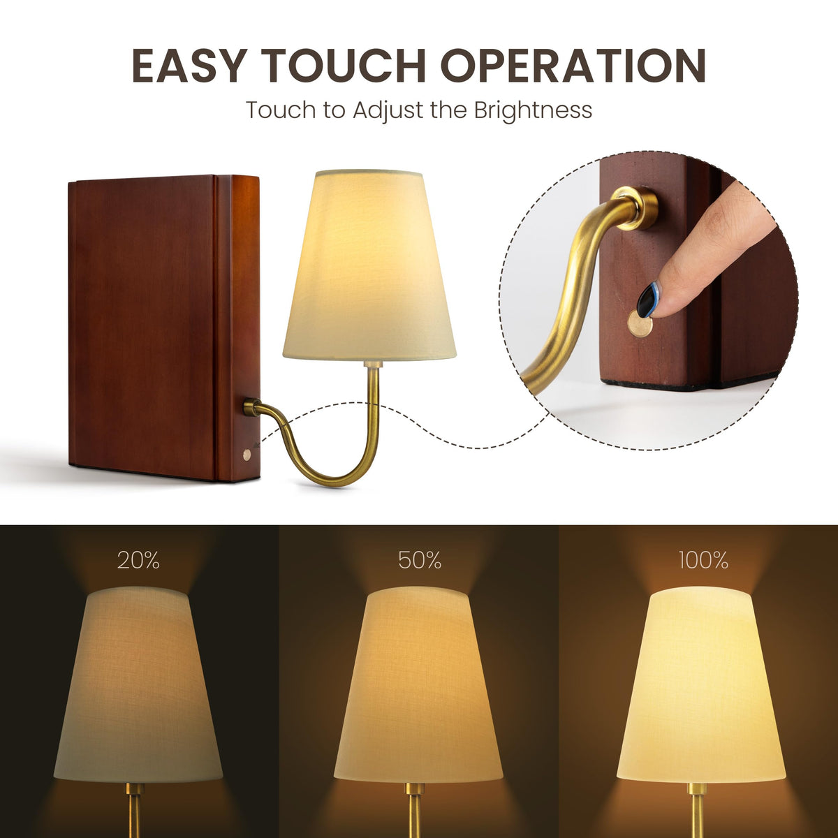 AELS cordless lamp charging via USB-C for flexible placement.