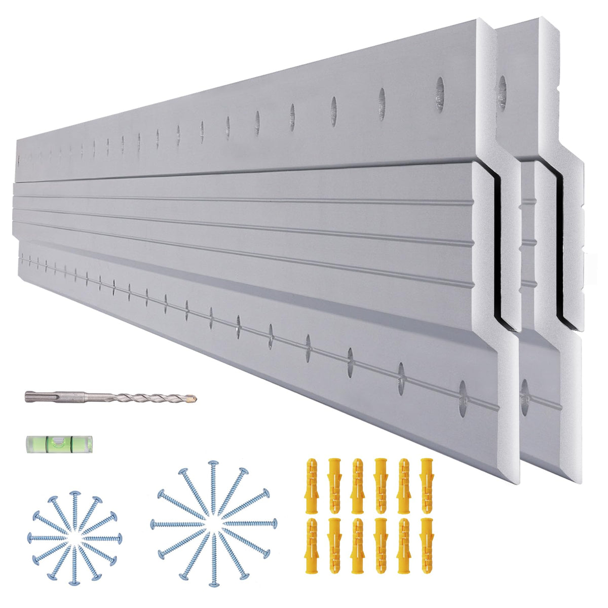 AENTGIU 41-inch French cleat hanger hidden wall mount for a clean floating display.