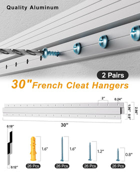 AENTGIU aluminum Z clips 30-inch interlocking system for stability