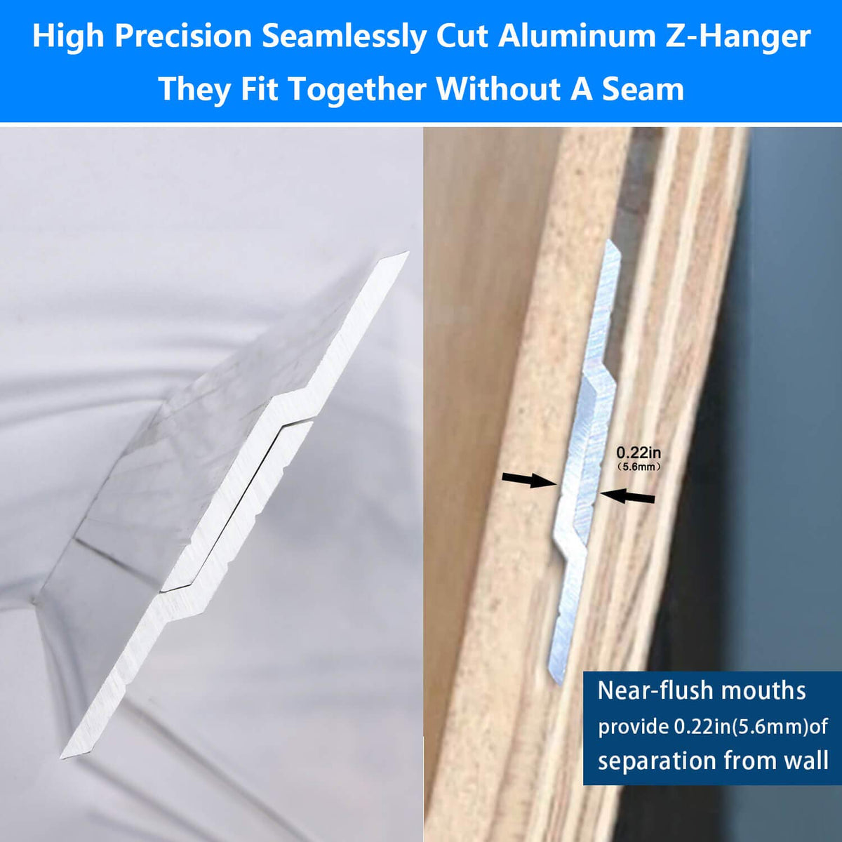 Hidden hardware gives a professional floating display and secure long-term mounting.