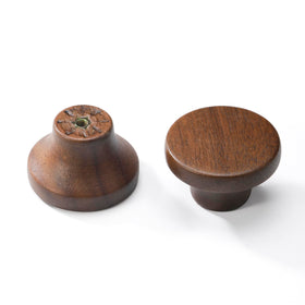 AENZOOY walnut handles for dressers, wardrobes, and cabinets.