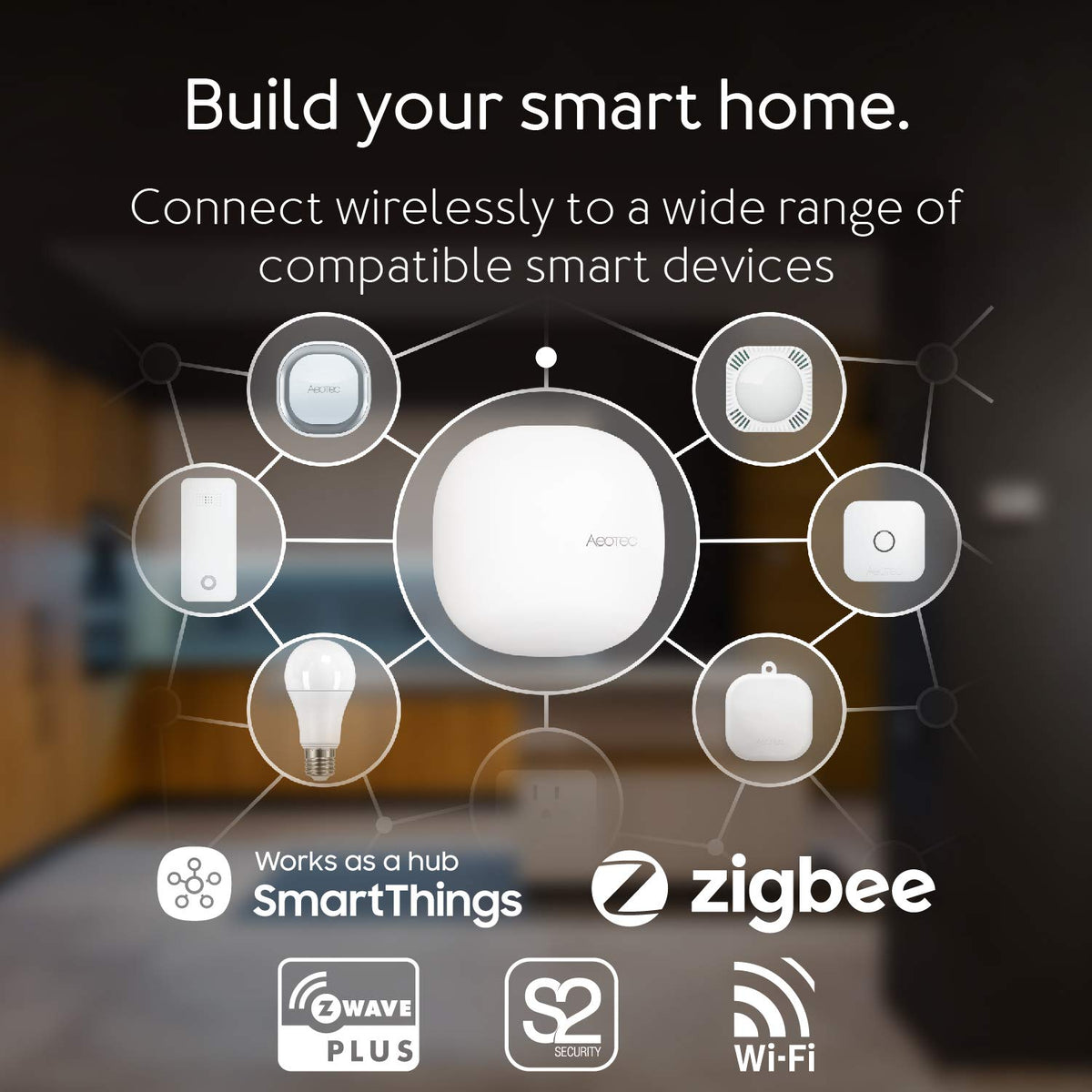 AEOTEC hub is Matter-certified for future-proof smart home setups.