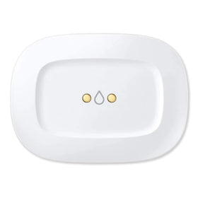 AEOTEC Water Leak Sensor under sink detects moisture and sends rapid alerts to your phone.