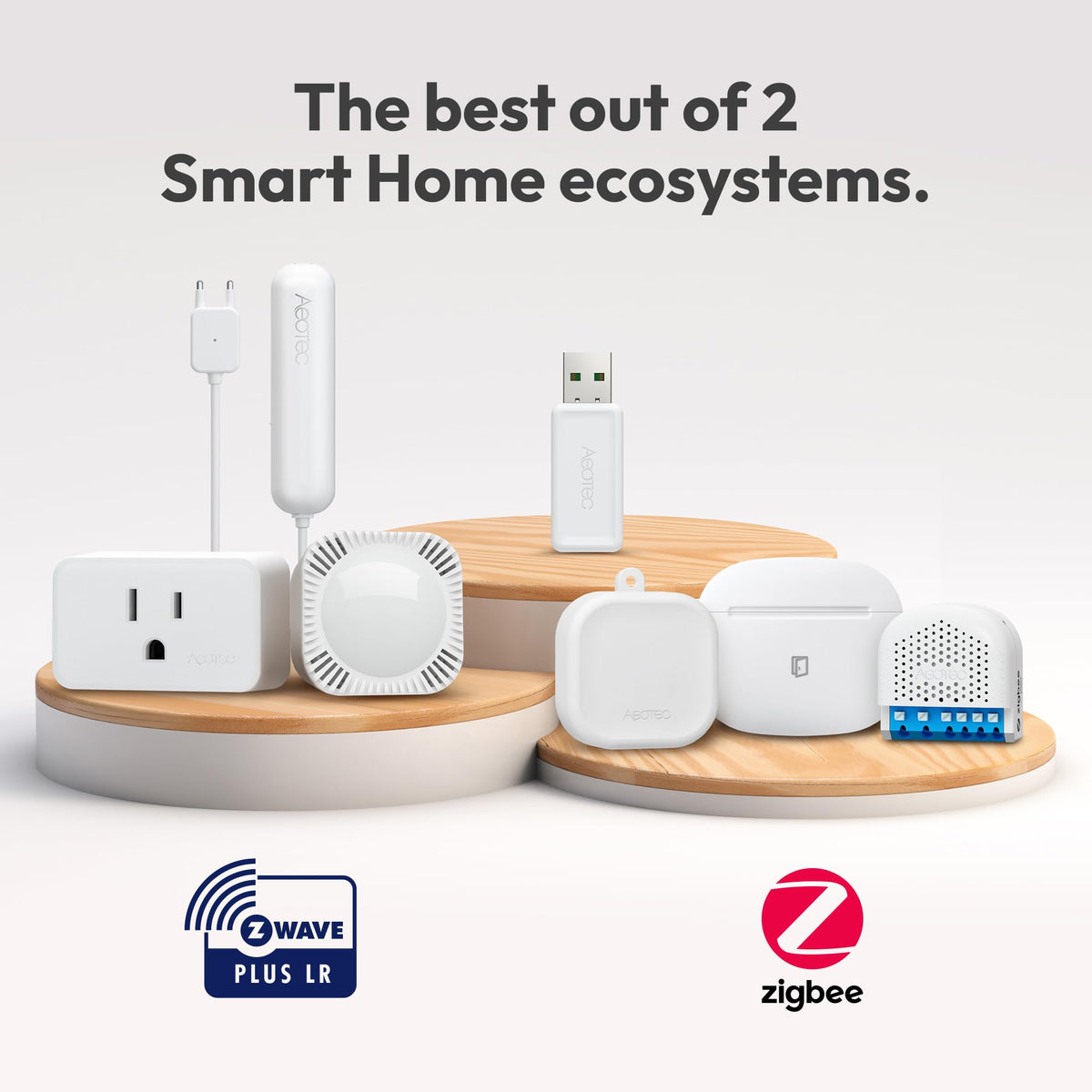 AEOTEC Z-Stick 10 Pro Zigbee 3.0 chip showcases robust mesh networking for smart lighting.