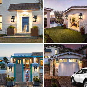 AEQ solar front-door light suitable for porch and garage