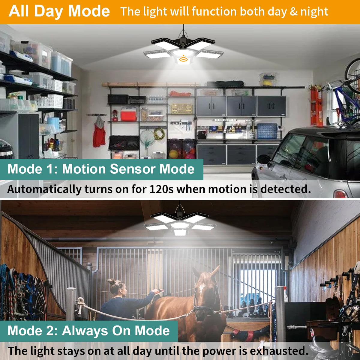 AEQ Solar Shed Light delivers about 1200 lumens for bright shed or garage lighting.