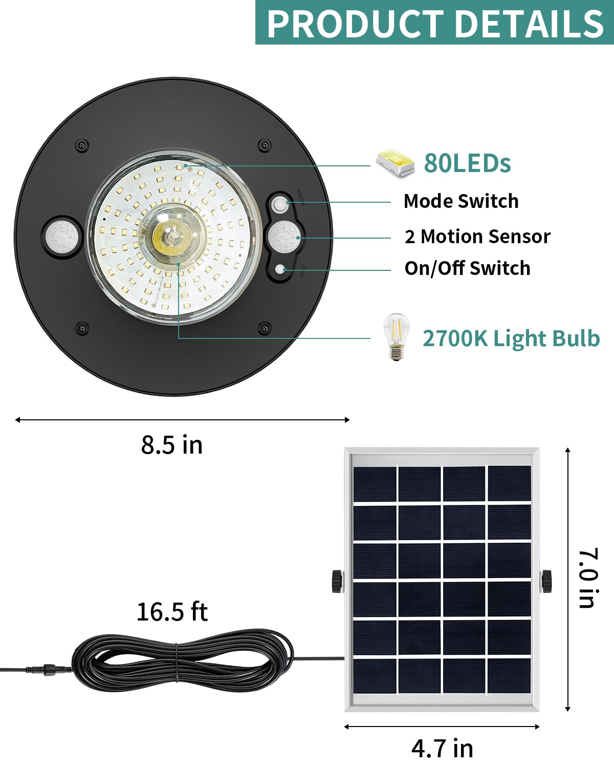 AEQ light offers warm to cool white 2700K-6500K options for ambiance