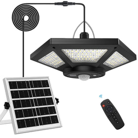 AEQ Solar Shed Light for indoor and outdoor use provides reliable daytime illumination without electrical wiring.