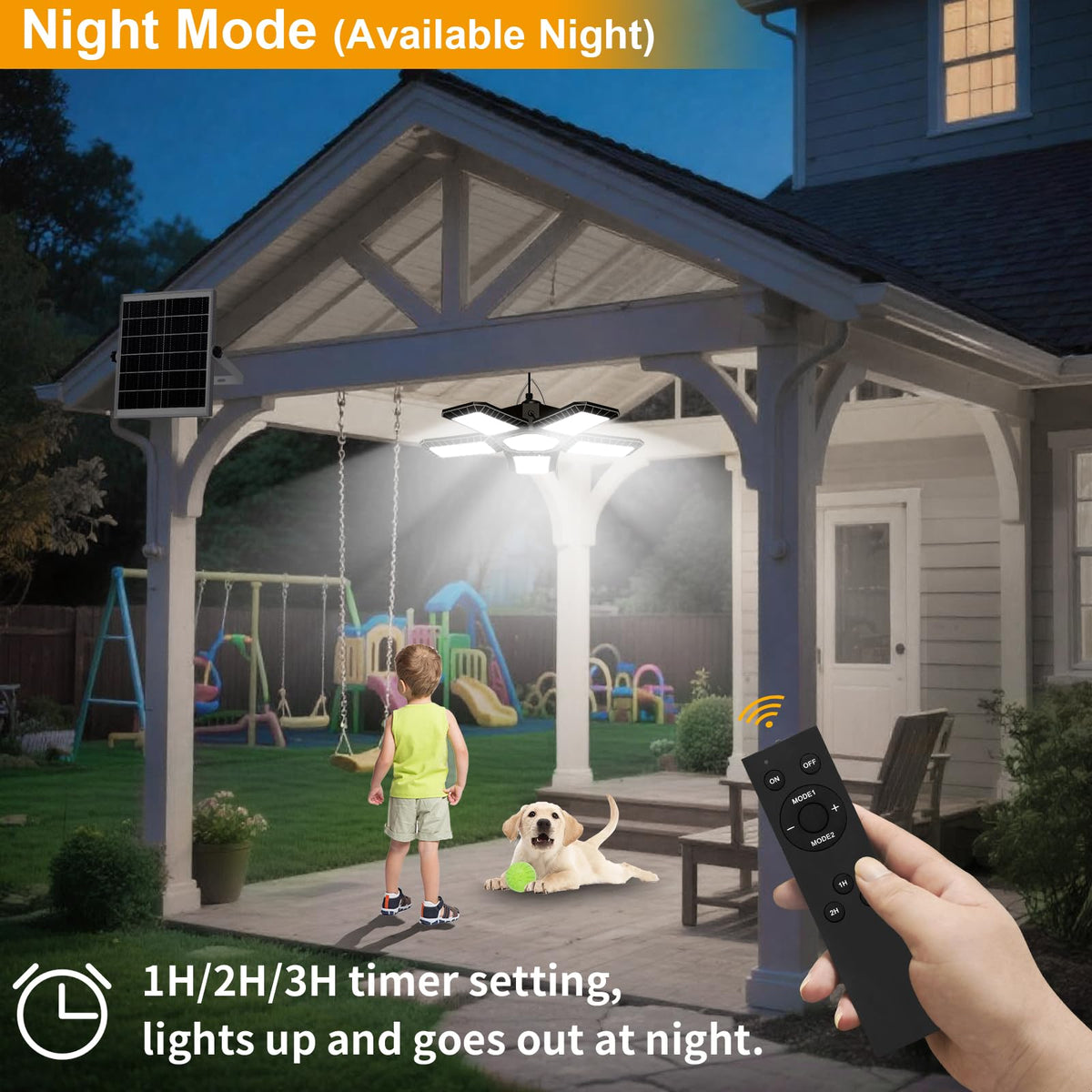 AEQ Solar Shed Light IP65 waterproof design withstands rain and dust.