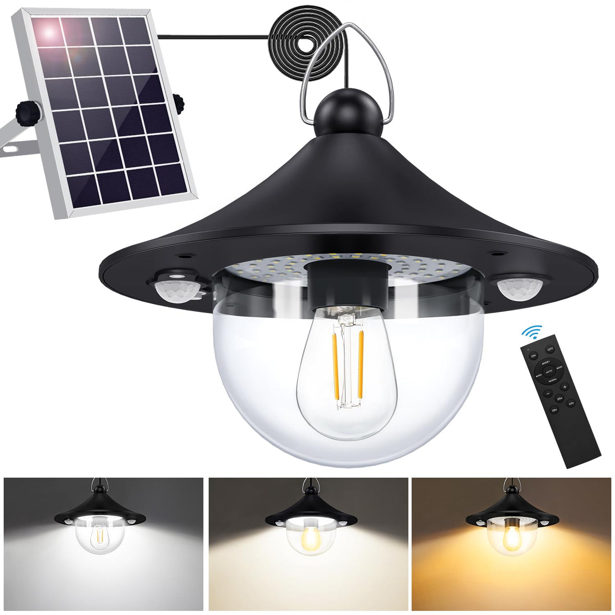 AEQ solar shed light with outdoor panel for daytime operation and outdoor illumination