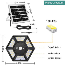 AEQ Solar Shed Light features a separate solar panel for flexible placement.
