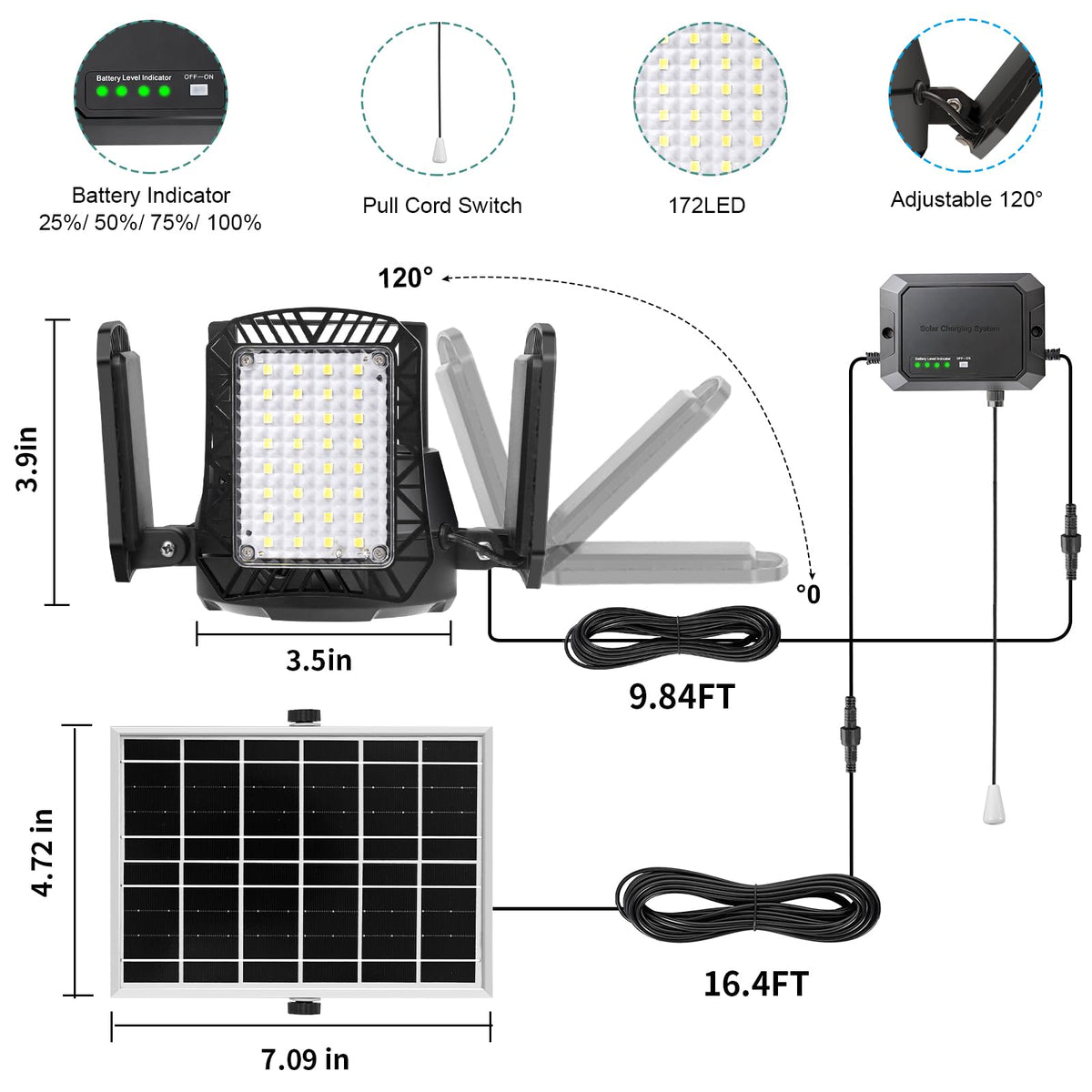 AEQ pull string control offers quick brightness changes
