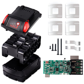 Aernair battery case replacement parts for Milwaukee M18 enables easy DIY rebuild and longer battery life.