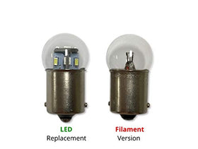 Aero-Lites 12/14VDC dimmable LED bulb provides efficient replacement for filament bulbs.