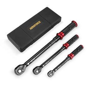 AEROFORCE 1/4 drive torque wrench with calibration certificate for precise bike tightening.