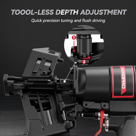 AeroPro CN45N with 120-nail magazine enabling quick reloads and extended runs