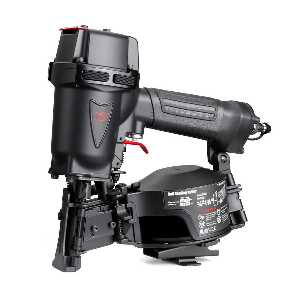 AEROPRO CN45RC side view, compact roofing nailer for efficient tasks.