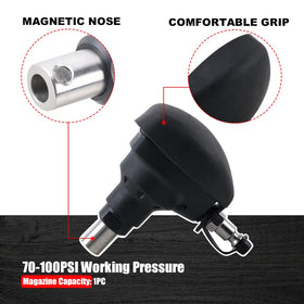 AEROPRO Palm Nailer accepts bulk nails for versatile framing.