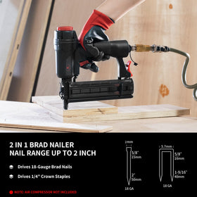 AEROPRO nailer magazine view, semitransparent chamber helps track remaining nails.