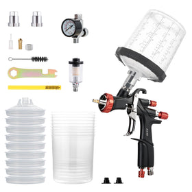 AEROPRO R500 LVLP spray gun with disposable cups for fast painting workflows