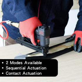 AEROPRO T50JC supports staples from one-quarter to nine-sixteenths inch