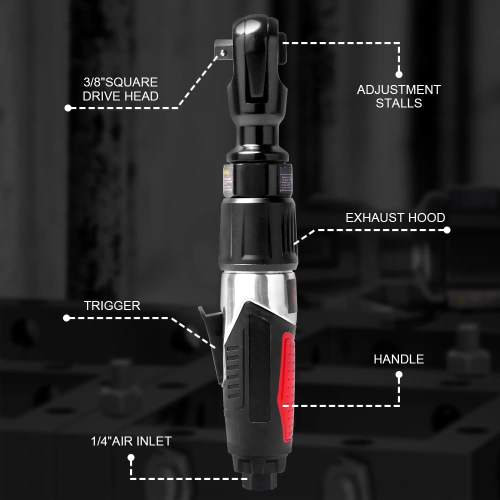 AEROPRO 360-degree exhaust diverts air away from the work area.