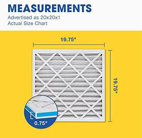 Aerostar 20x20x1 filter packaging highlights ease of replacement and affordability.