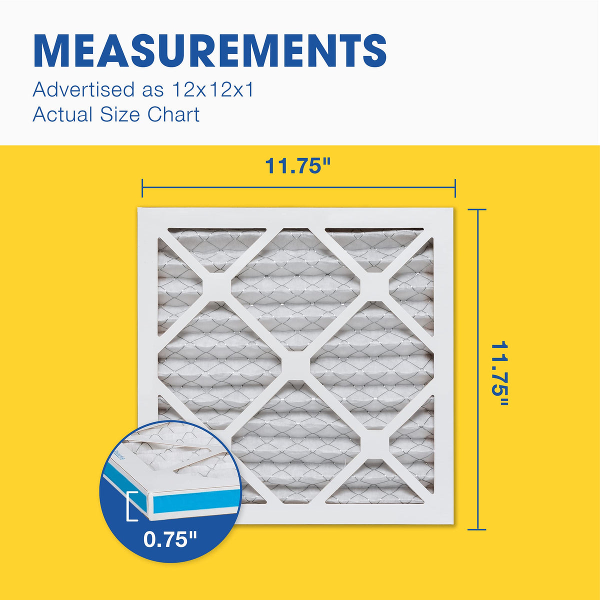 Aerostar pleated media filter close-up highlights electrostatic filtration for cleaner air.