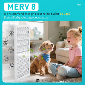 AErovivo reduced waste design cuts storage and waste vs cardboard filters.