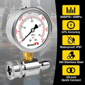 AetralYB quick connect 3/8 inch fitting enables fast secure attachment