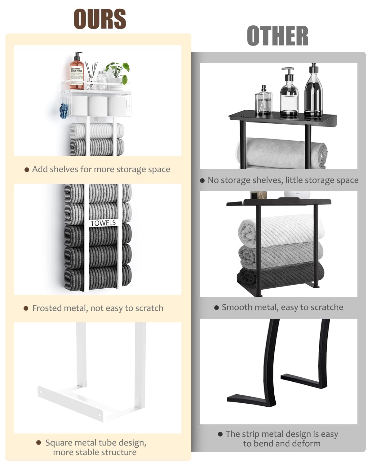 Aetyord multi-purpose bathroom organizer keeps essentials within reach.