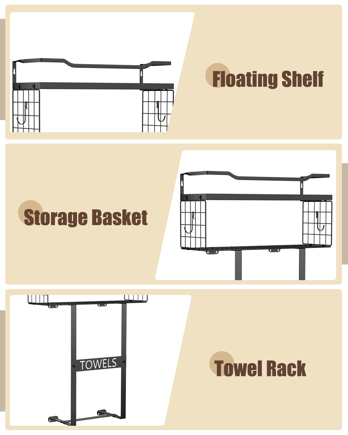 Aetyord compact bathroom storage solution maximizes space