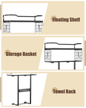 Aetyord compact bathroom storage solution maximizes space