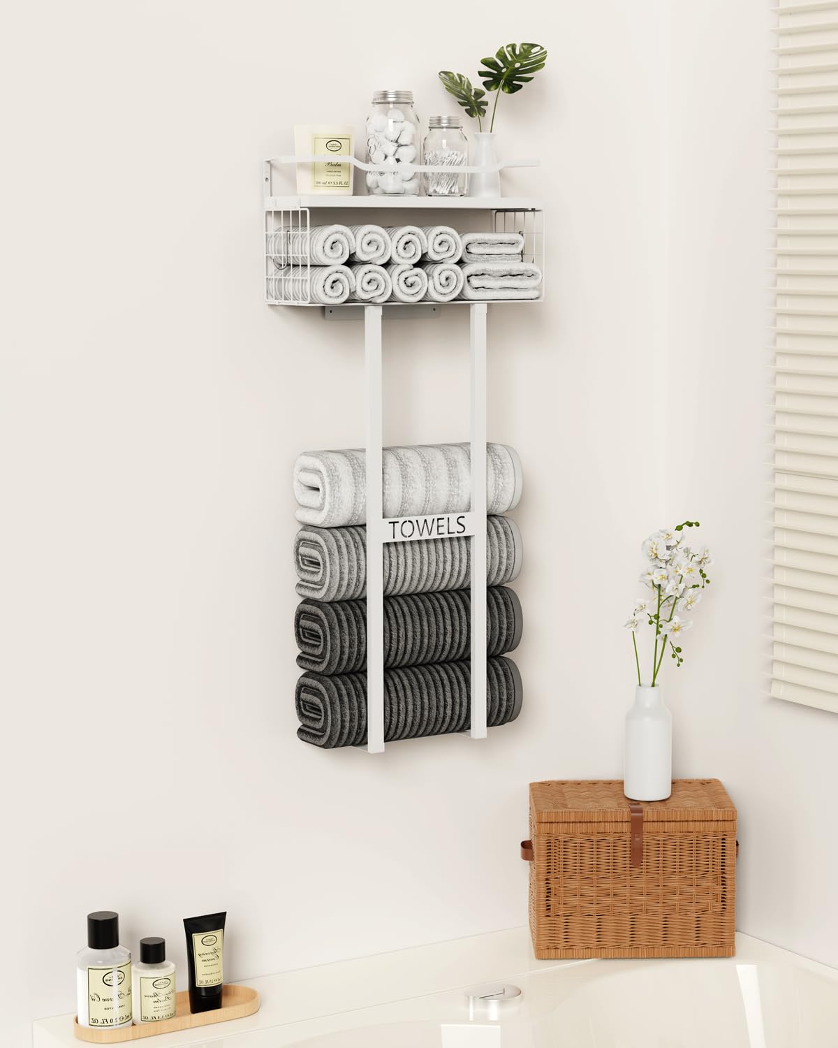 Aetyord compact rack suits small spaces like apartments or RV bathrooms.