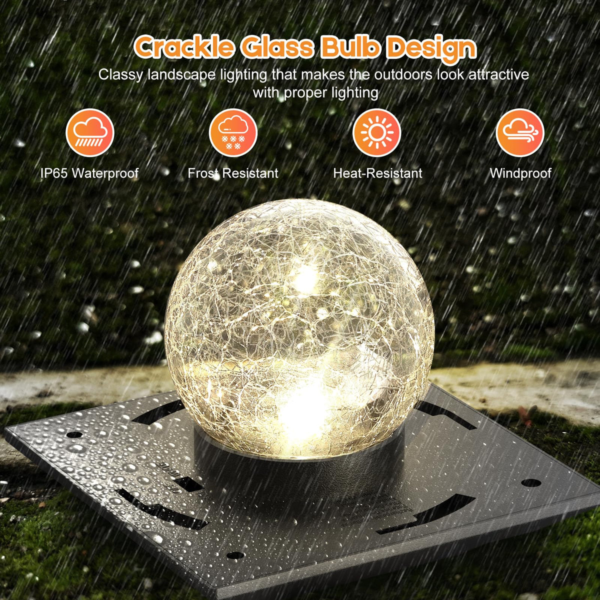 AEYANZZ fence light displays RGB color cycling for decorative evenings