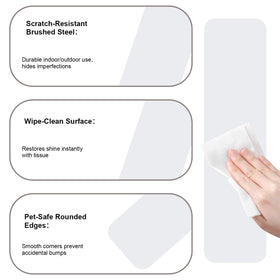 AEYNCBO baseboard guard prevents scuffs around entryways