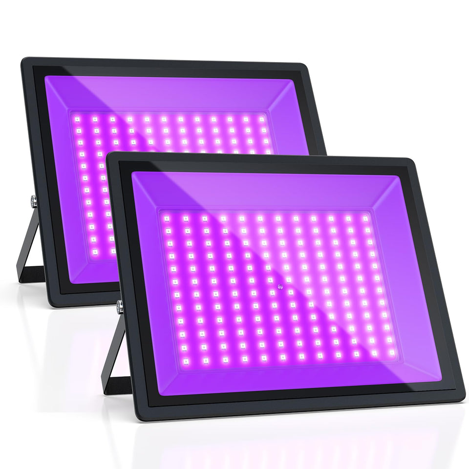 AffyBulb 150W blacklight front view ideal for quick party setup
