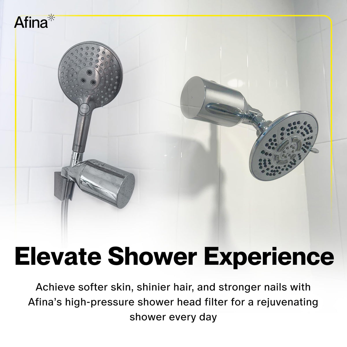 Afina shower filter quick filter replacement keeps filtration effortless