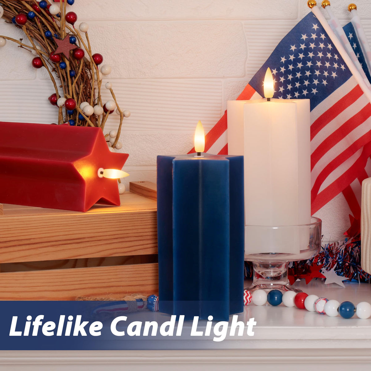 AFINETH flameless candles with remote control for safe, candlelike glow