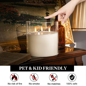 AFINETH glass shell reflects warm glow to elevate decor