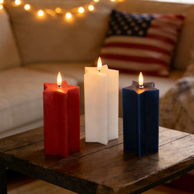 AFINETH patriotic party decor candles for safe celebration ambiance