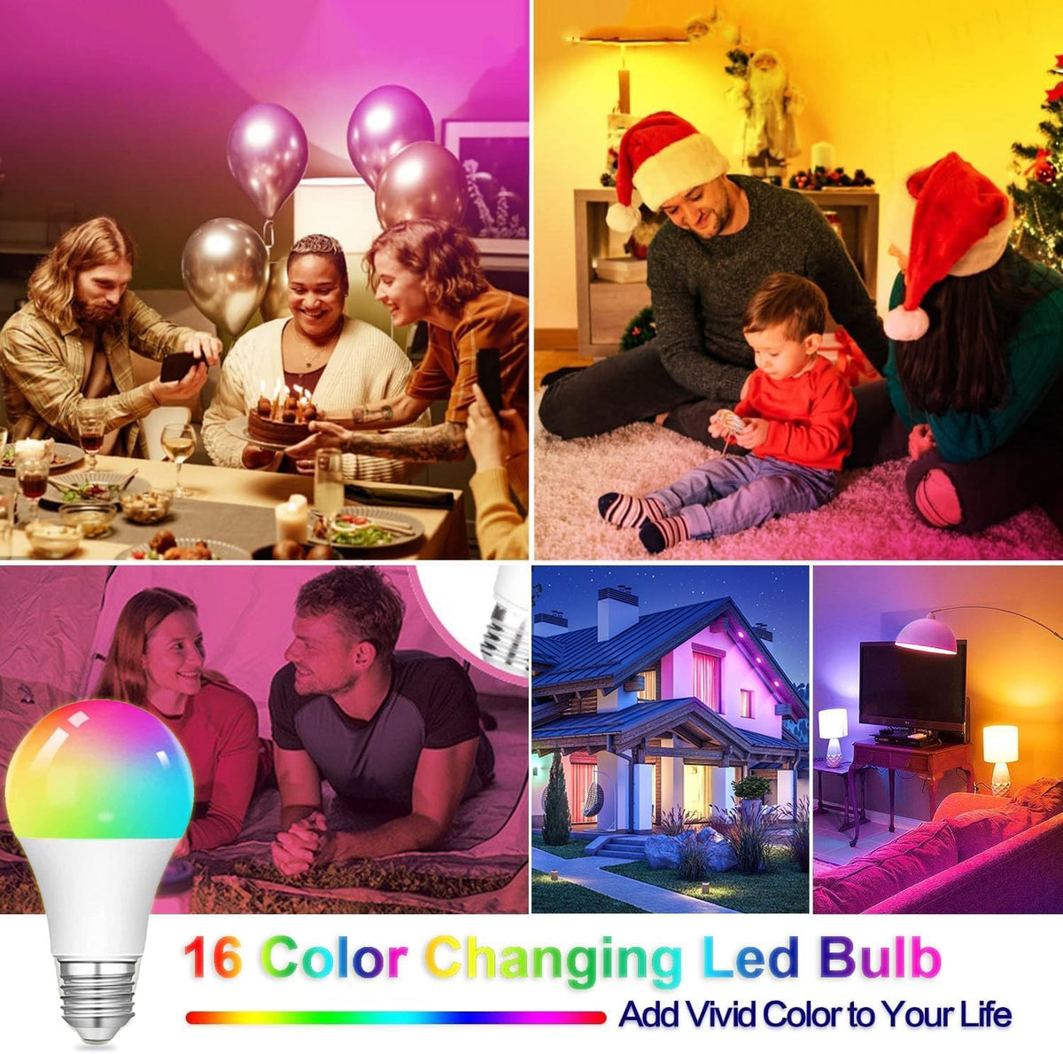 AFINSEA synchronized lighting across multiple bulbs for cohesive ambience