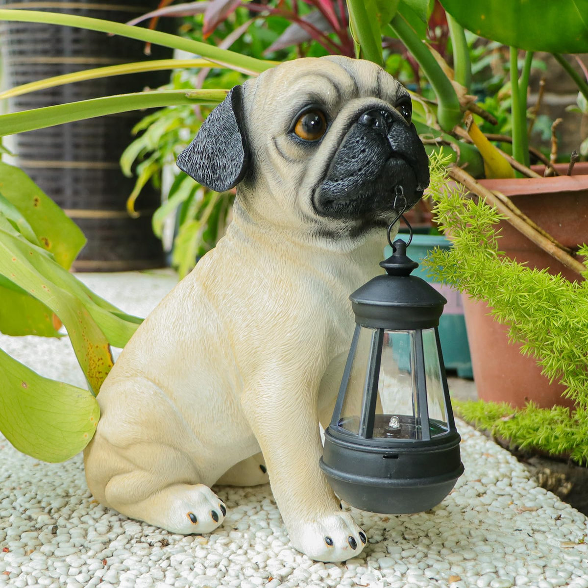 Afirst outdoor dog decor endures all weather with UV resistance for year-round beauty.
