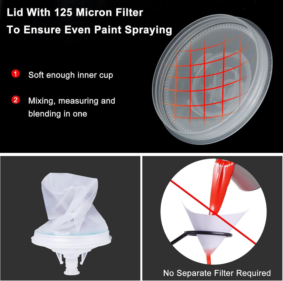 Aflybltol disposable cups with lids (600 ml) keep color changes tidy and efficient.