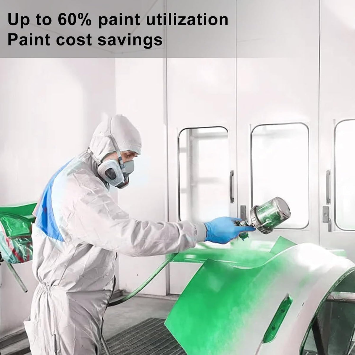 Aflybltol HVLP spray gun 2.0 mm nozzle handles thicker primers and fillers with ease.