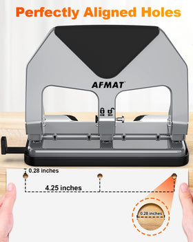 AFMAT 3-hole punch soft silicone handles provide a comfortable grip