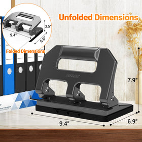 AFMAT folded storage fits neatly in a desk drawer for easy transport.